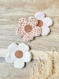 Lot de 3 Lingette lavable en gaze de coton – Motif fleuri “Flower”
