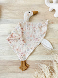 Doudou Oie en gaze de coton – Fait main – Modèle Goose