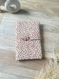 Pochette à couches et lingettes nomade en gaze de coton - création artisanale