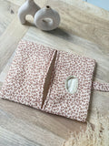 Pochette à couches et lingettes nomade en gaze de coton - création artisanale