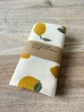 Tissu gaze de coton citron, vichy, jaune pastel – Couture & création