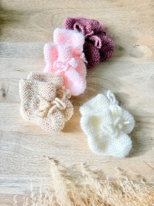 Chaussons Bébé en Laine – Fait Main en France