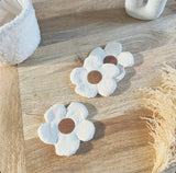 Lingettes lavables Flowers en gaze de coton