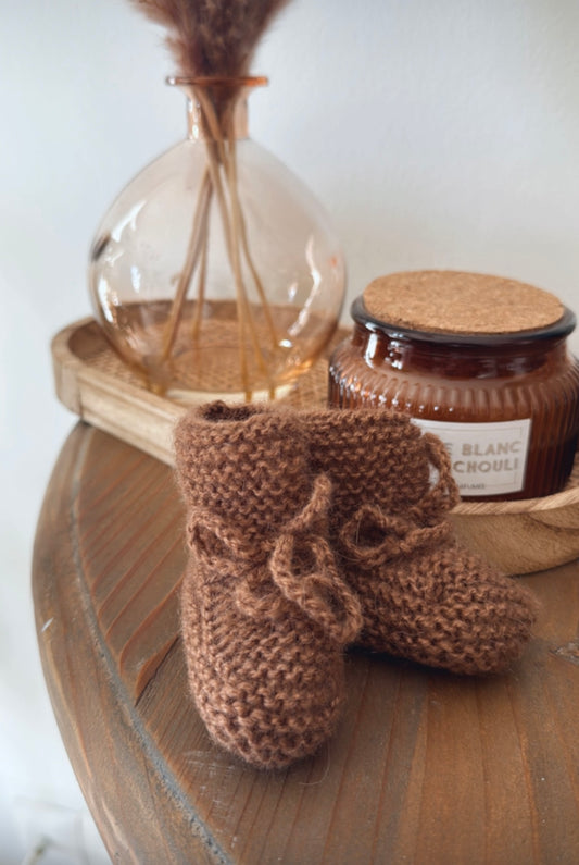 Chaussons Bébé en Laine – Fait Main en France