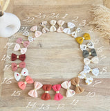 Barrette Gaze de coton à pois doré