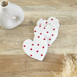 Lingettes lavables Coeur en gaze de coton